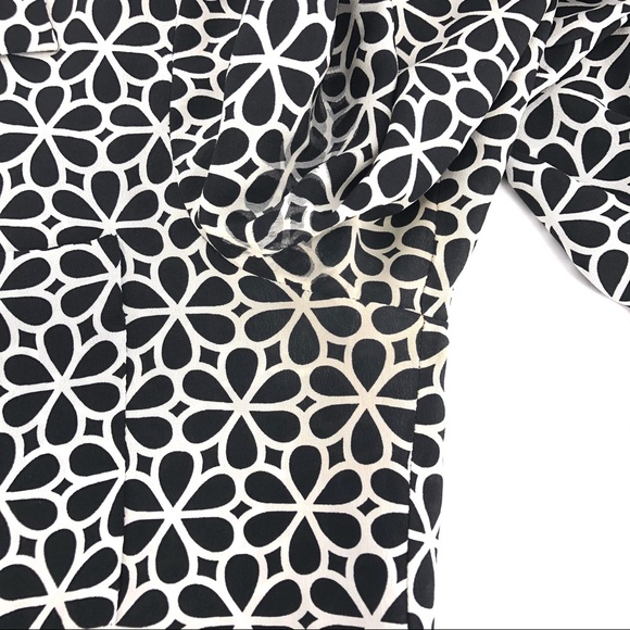 Diane Von Furstenberg Black/White Button Up Dress - Picture 6 of 7